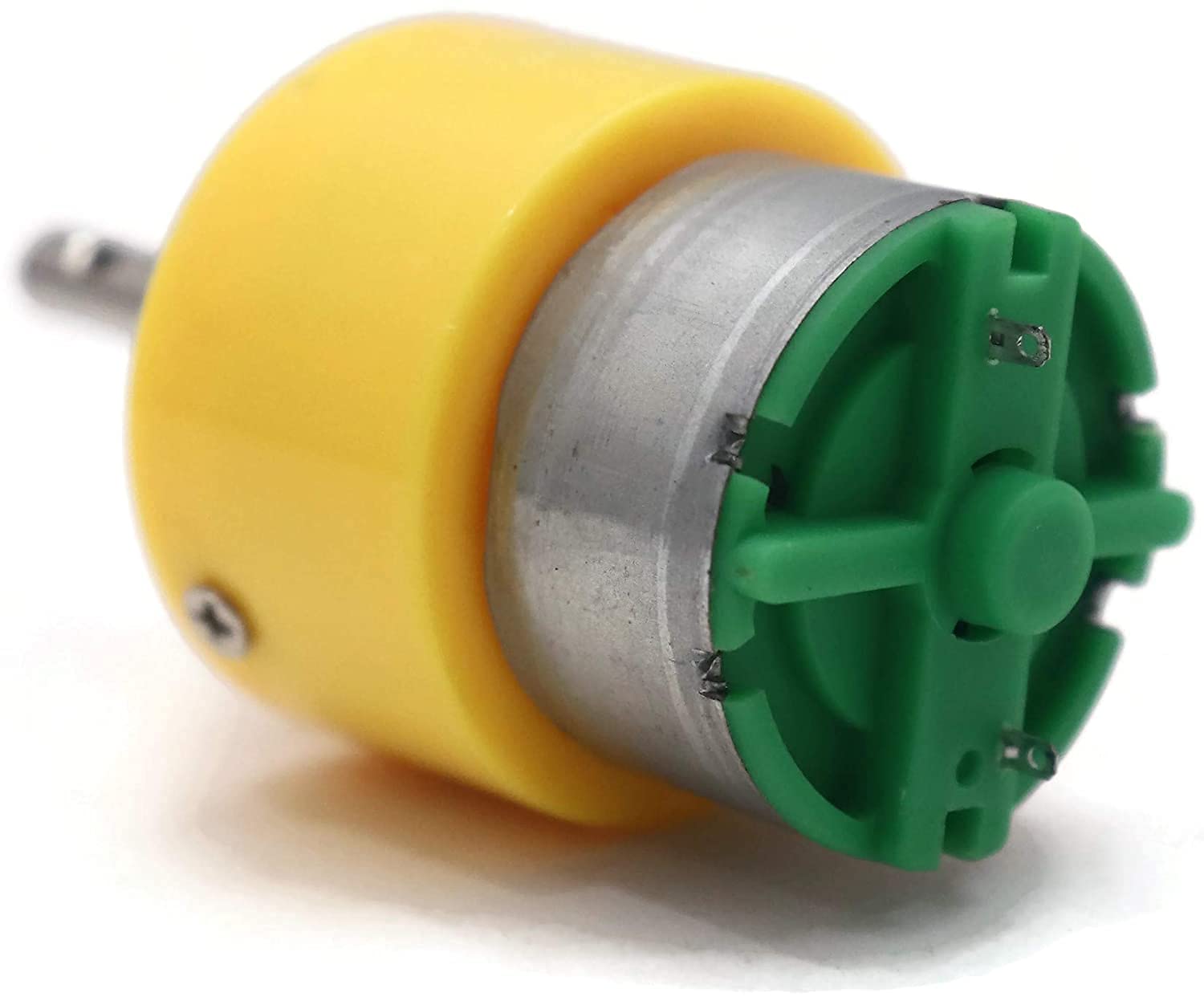 D&V 12V 200 RPM Geared DC Motor & Original Metal Gears (YELLOW